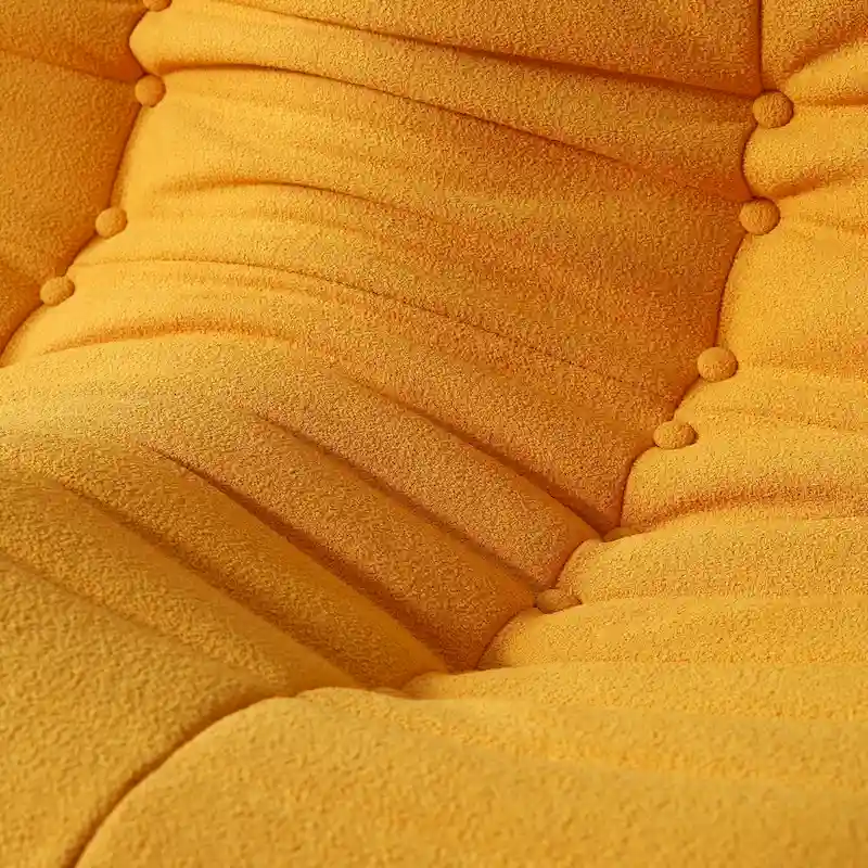 Fireside Chair Single Sofa Teddy Fabric Bean Bag Chair