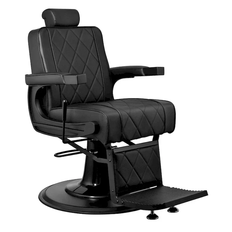 Heavy Duty Barber Chair Reclining Barbershop Styling Chair, Black