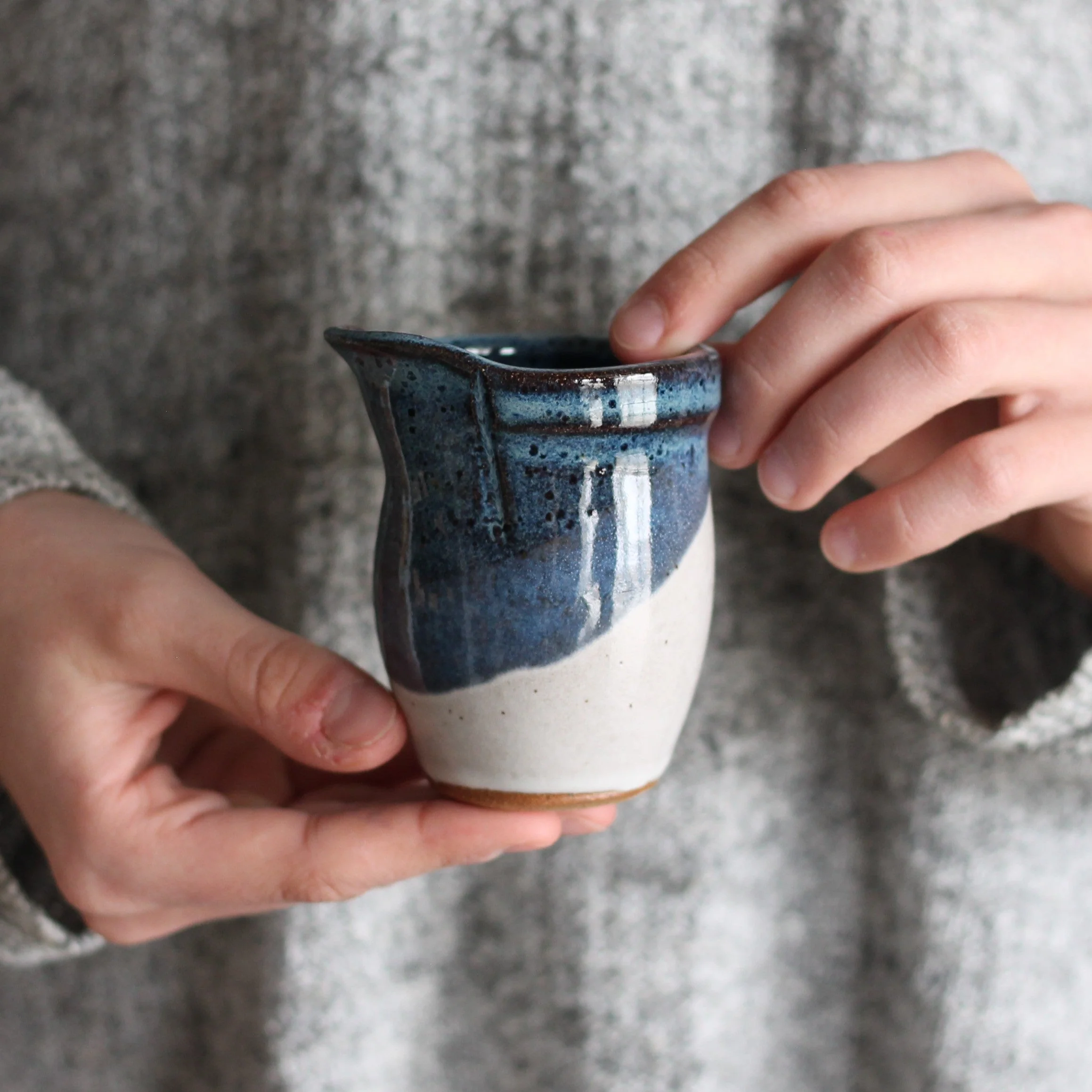 Handmade Mini Ceramic Pitcher