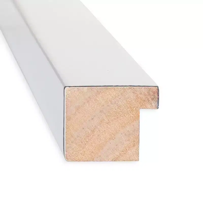 41" x 30" Non-Beveled Low Luster Silver Wood Wall Mirror - Amanti Art: Modern Rectangular, Includes Mount Hardware