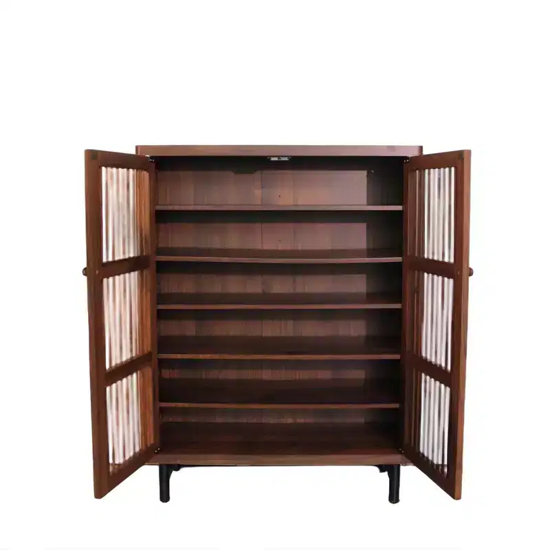 6-Tier Shoe Cabinet with Shutter Doors and Adjustable Shelves
