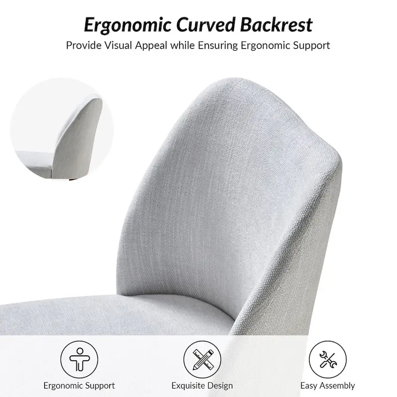 Melisa Upholstered Solid Wood Dining Chair Set of 6 by HULALA HOME
