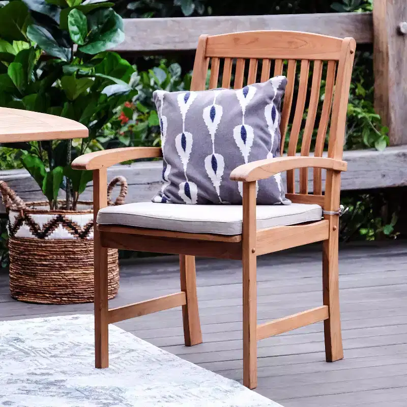 Sonoma Lane Amherst 6pc Teak Outdoor Dining Set with Cushions
