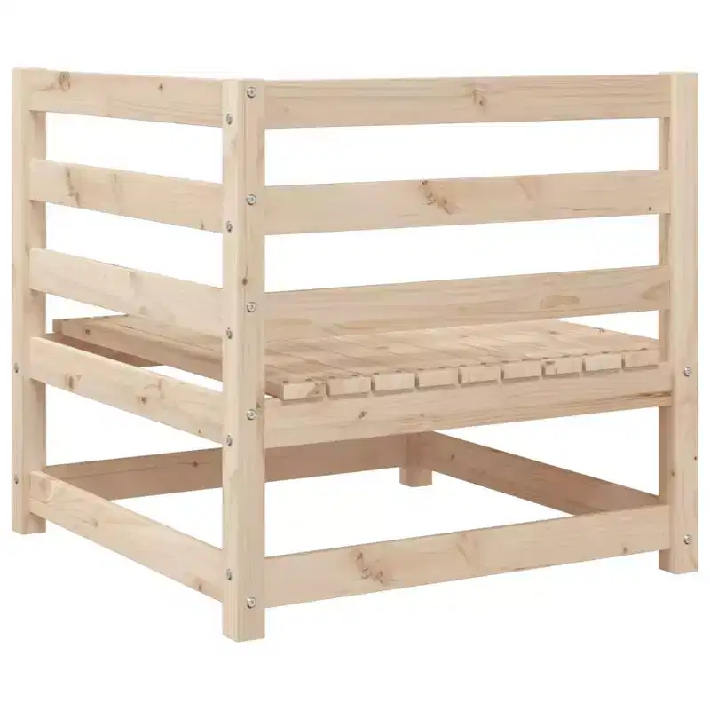 vidaXL Garden Sofa Set Wax Solid Pine Wood Large Breathable Design