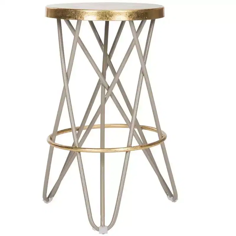 Lorna Gold Leaf Counter Stool - FOX3255 - Safavieh Couture