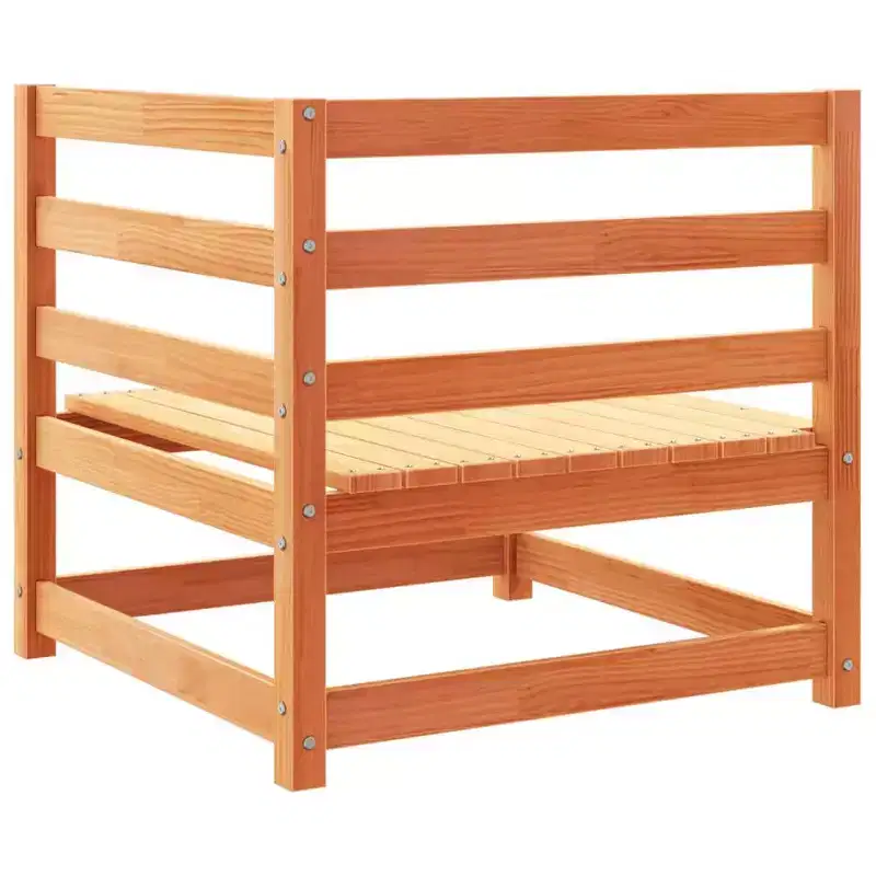vidaXL Garden Sofa Set Wax Solid Pine Wood Large Breathable Design
