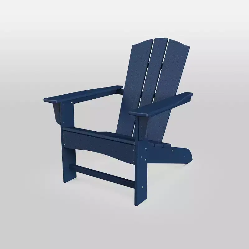 POLYWOOD Shawboro Outdoor Adirondack Patio Accent Chair Navy