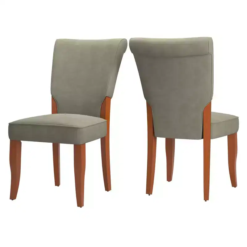 Pershing Velvet Upholstered Parsons Dining Chairs (Set of 2) - iNSPIREQ