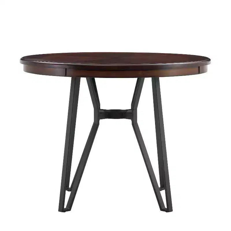 46.85 Round Top 4 Seats Counter Height Table with Hairpin Leg