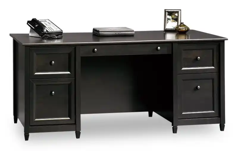 65.12 Executive Desk with 4 Drawers - Estate Black