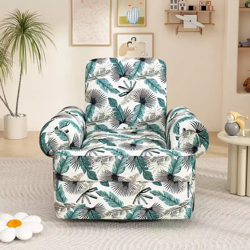Christopher Knight Home Dravok Modern Chenille Upholstered Swivel Manual Recliner Chair with Adjustable Backrest