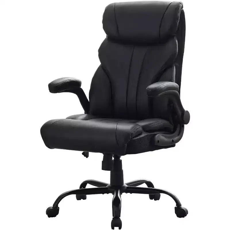 Office Chair with High Back,Computer Desk Chair Adjustable Height, Backrest Tilt Angle, Lumbar Support Swivel Rolling Wheels Comfy for Office Gaming