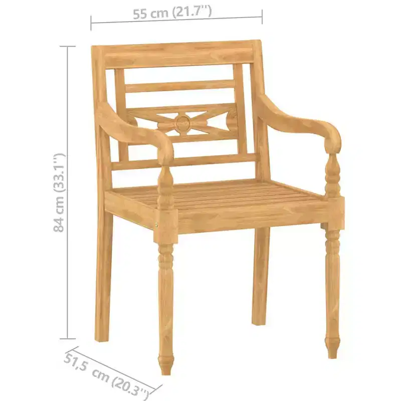vidaXL Garden Lounge Set Teak
