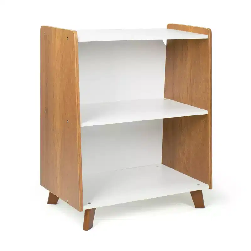 Humble Crew Morgan Mid-Century 2 Shelf Kids' Bookcase Wood/White