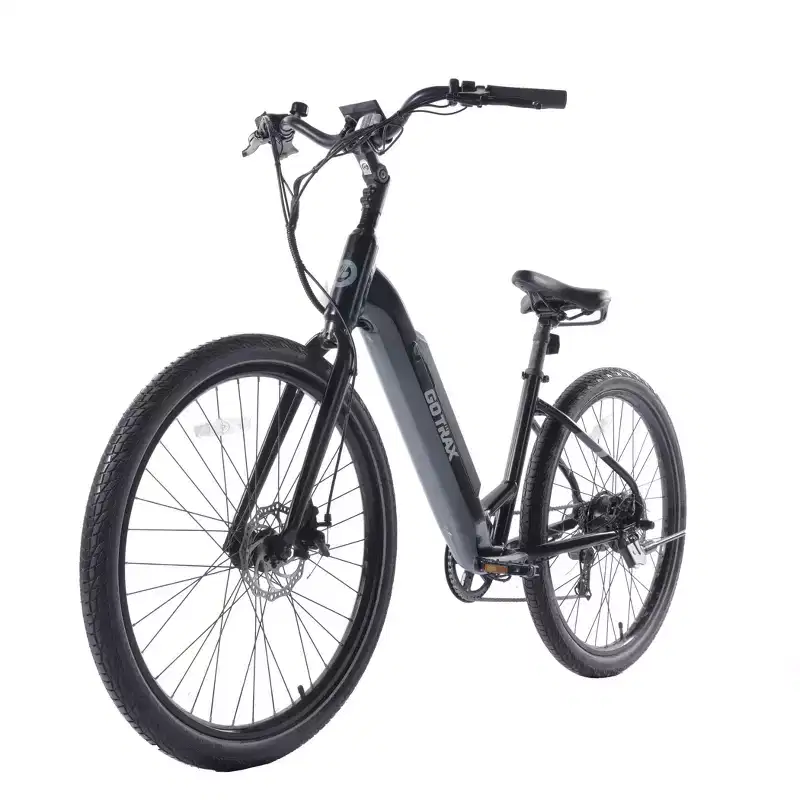 GOTRAX Adult Transit 27.5 Step Through Electric Hybrid Bike