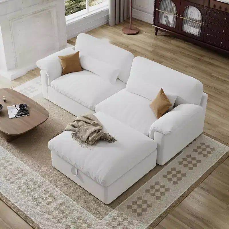 GDFStudio Keene Modular Cloud-Style Sectional Sofa with Storage