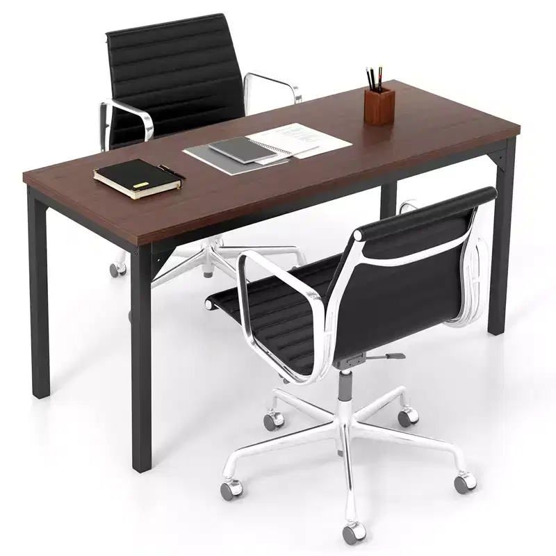 Costway 55 Conference Table Office Computer Study Desk Metal Base Meeting Room
