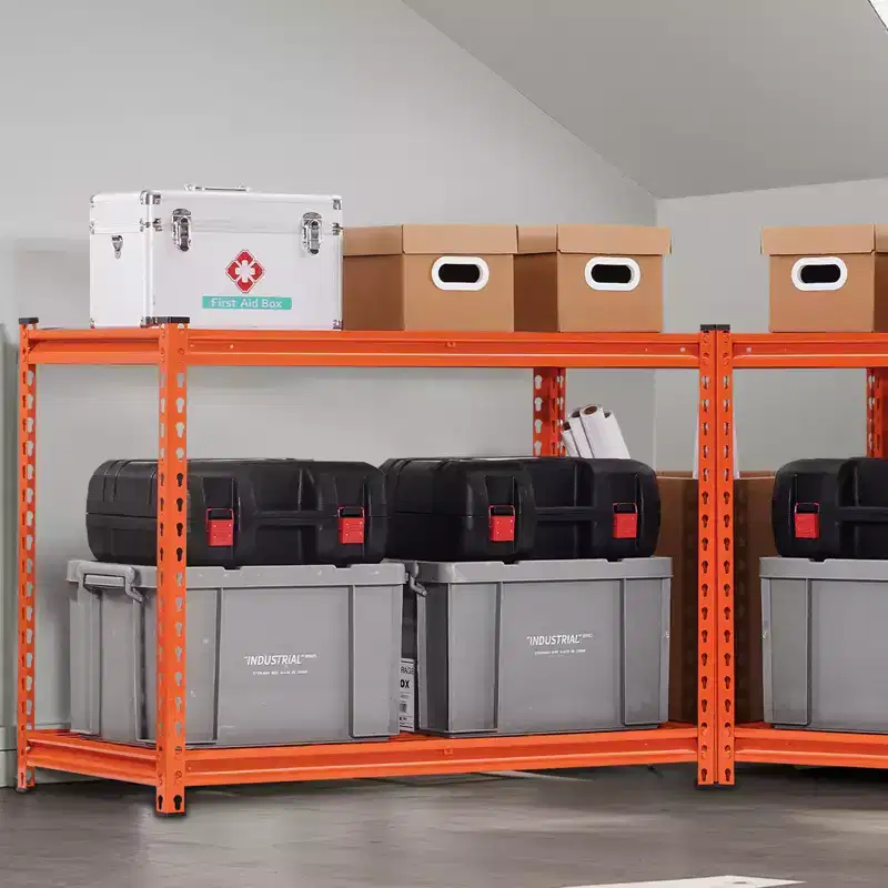 Storage Shelves, 2400 lbs, 4 Tier Heavy Duty Garage Shelving, 20 D x 40 W x 60 H Adjustable Metal Shelves for Industrial Shelving Unit