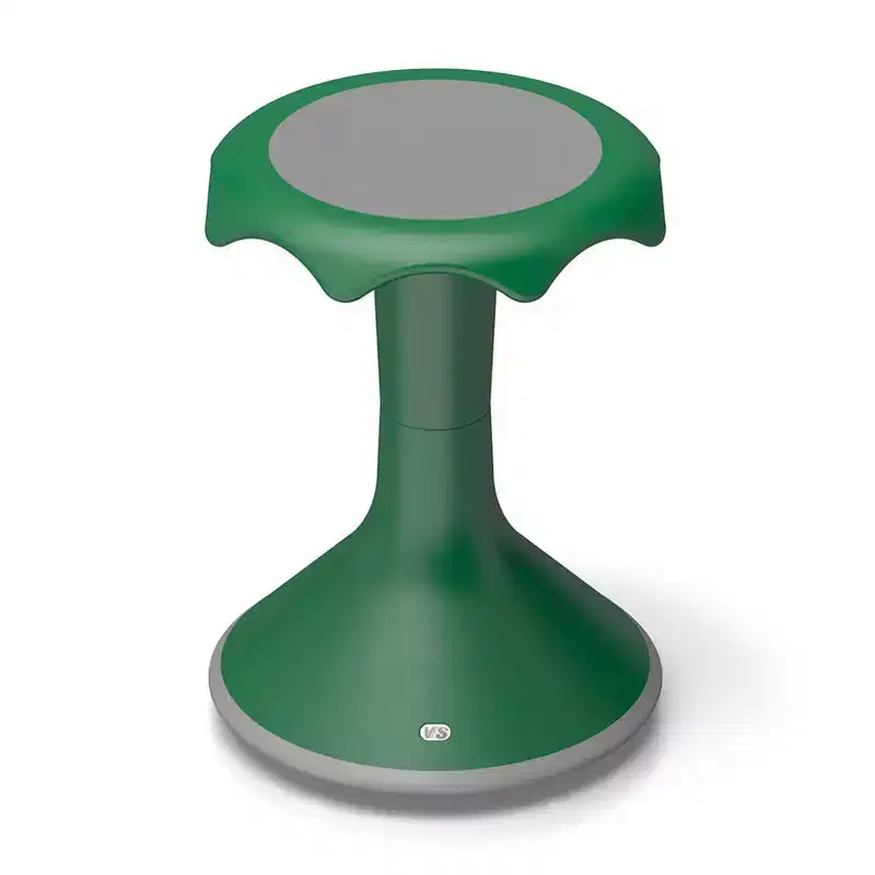 18-Inch Green Ergonomic Active Sitting Stool Convex Base Polypropylene