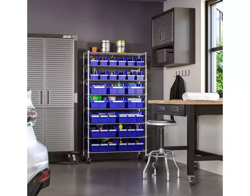 8-Tier 24-Bin Rack Storage Unit, 36