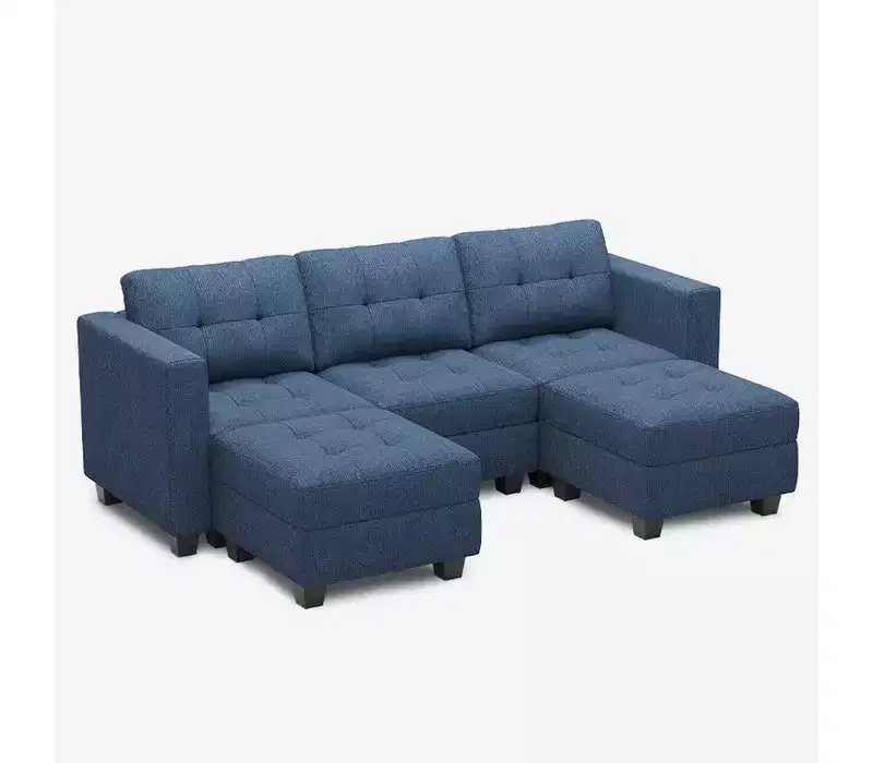 Belffin Modular Weave Sofa with Storage Seat (5 Seats + 5 Sides)