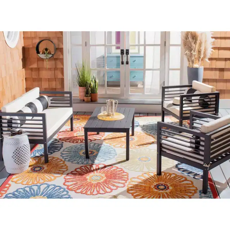 Alda 4 Piece Patio Set - Indoor/Outdoor - PAT7033 - Safavieh
