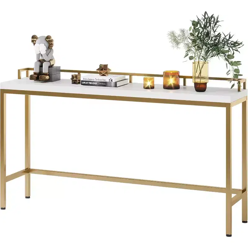 Lantine Console Table Behind Sofa Couch, 70.9 Inch Long and Narrow Entryway Table