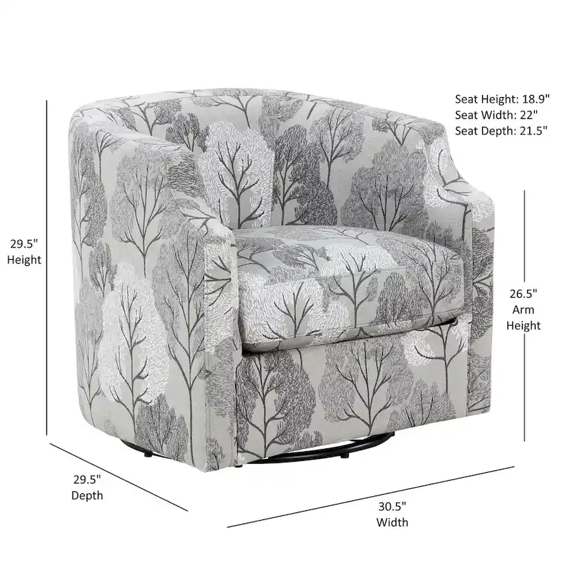 Bentley Swivel Glider Barrel Chair by Greyson Living
