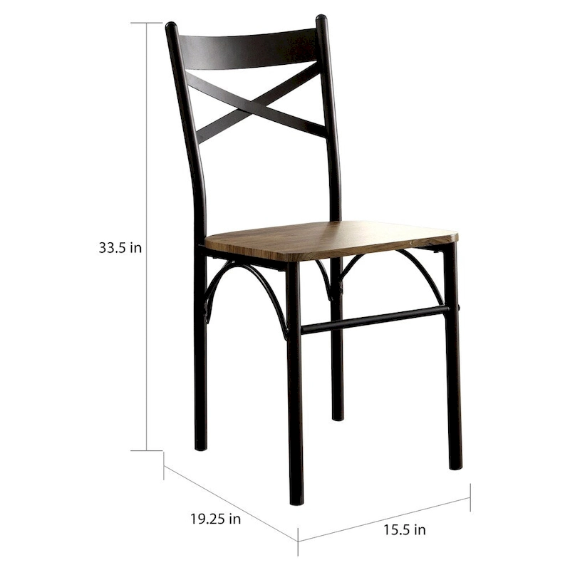 Zath Industrial Metal 5-Piece Dining Set by Furniture of America