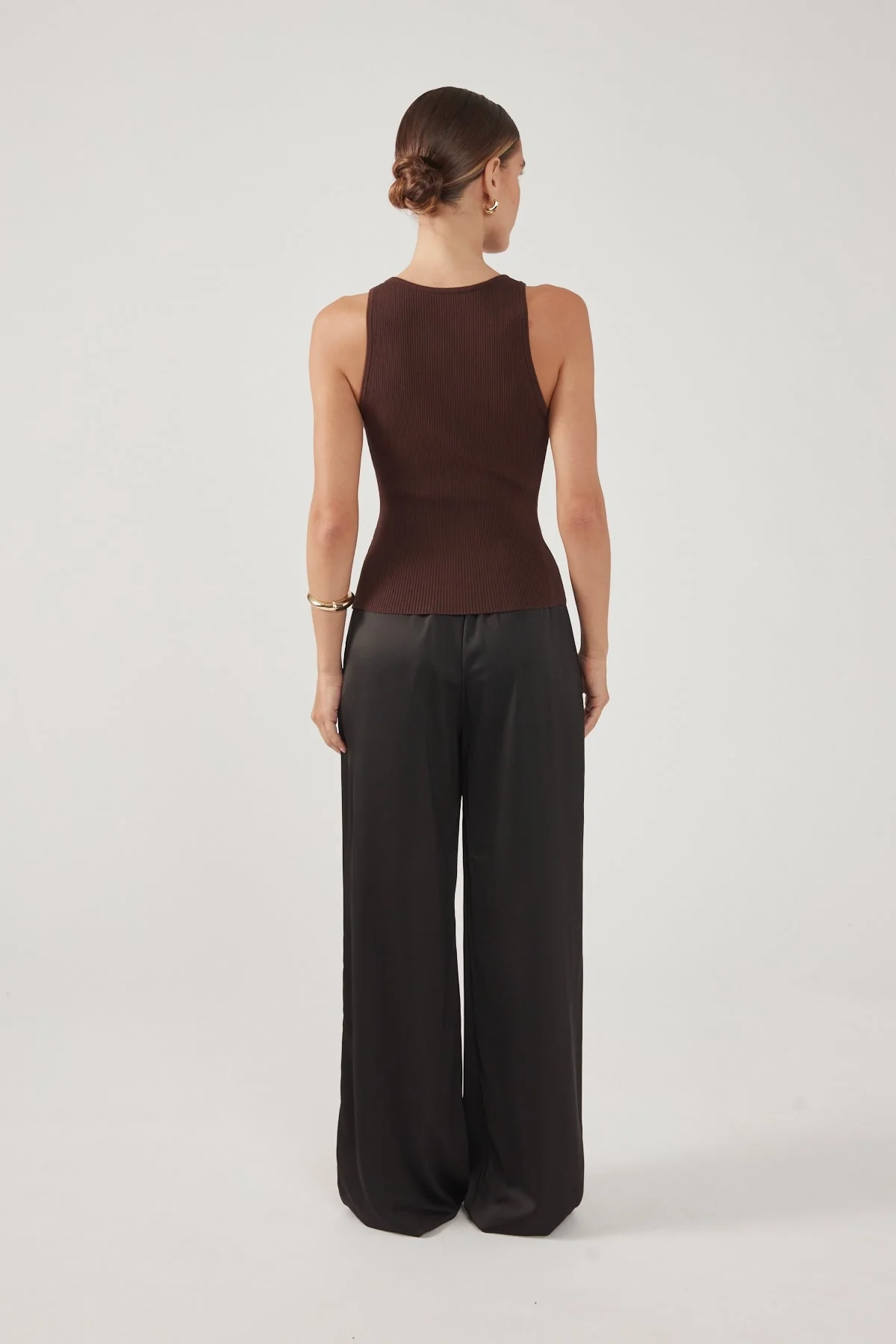 Tank Knit Top Chocolate