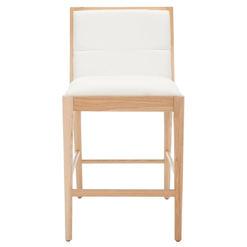 SAFAVIEH Couture Vonne Linen Counter Stool (Set of 2) - 19Wx22Dx36H