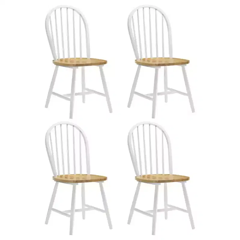 Coaster,Cinder Wood Dining Side Chair White (Set of 4)