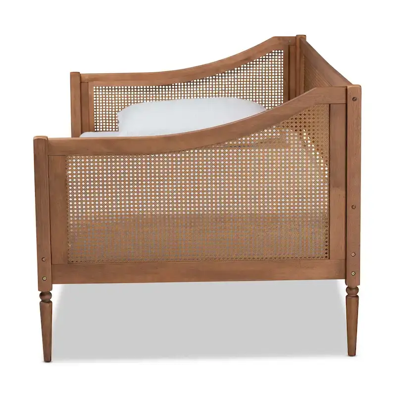 Mid-Century Modern Synthetic Rattan Daybed - Twin