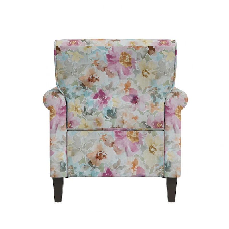 Herve Traditional Rolled Arm Accent Chair with Pewter Nailheads