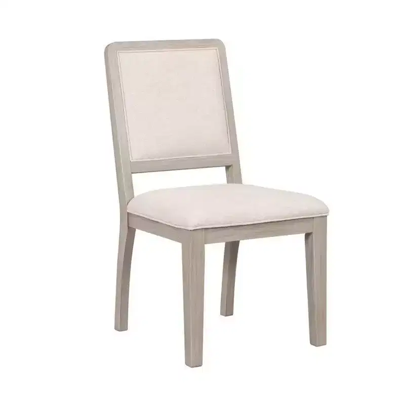 Royal Hampton Dining Side Chair Set of 2, Rattan Design, Natural Brown Wood