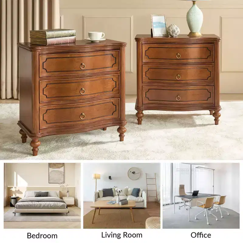 Linus 3-Drawer end table| ART OF LIVING DESIGNS