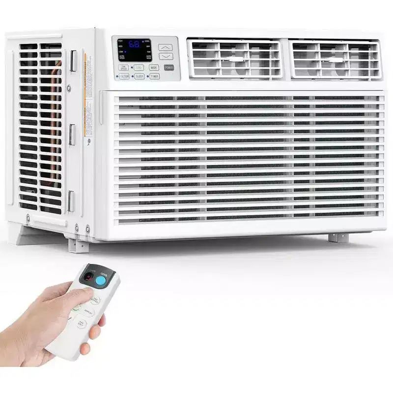 10,000 BTU Window Air Conditioner Cools up to 450 Sq.ft, Remote Control, 6 in 1 Energy Saving Air Conditioner Window Unit, Easy to Install