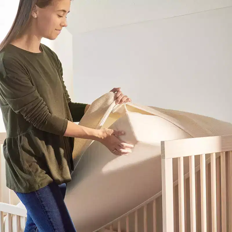 Naturepedic Organic Breathable Baby 2-Stage Crib Mattress - Innerspring