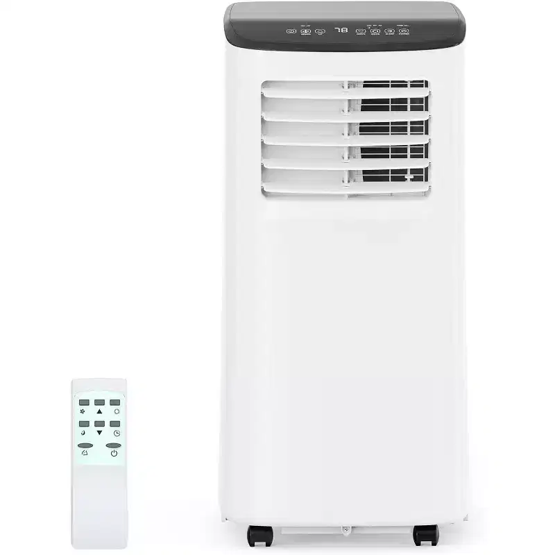 Garvee 8000 BTU Portable AC Unit 3-in-1 Cooling Fan Dehumidifier Remote Sleep Timer Window Kit for Rooms Up to 350 Sq Ft