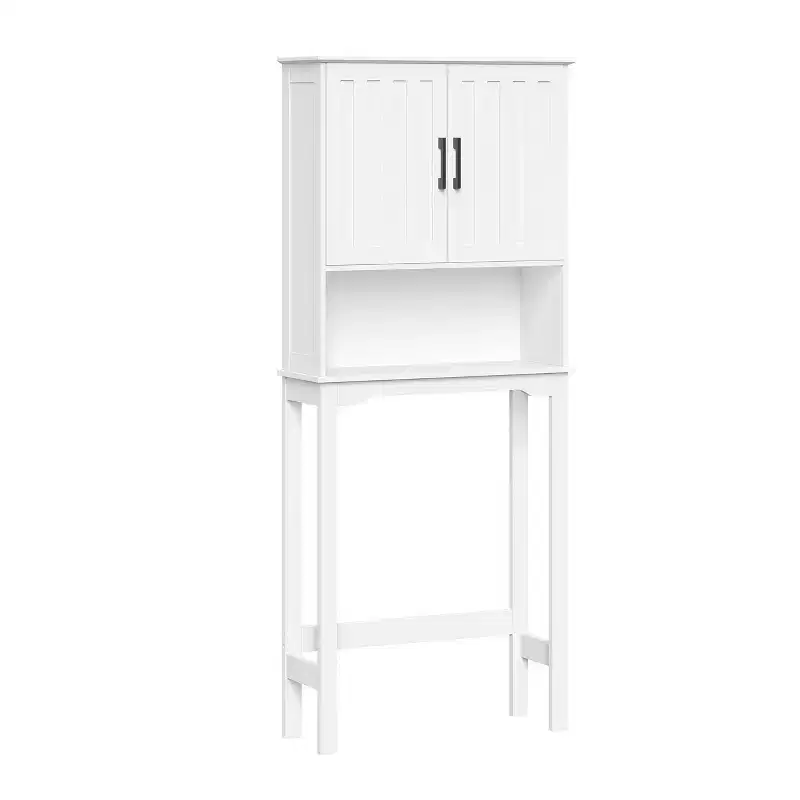 RiverRidge Monroe Over the Toilet Spacesaver Bathroom Medicine Storage Cabinet with Adjustable Shelf - White