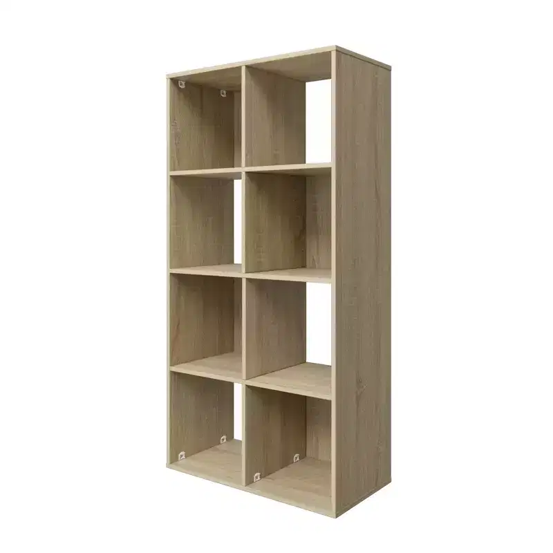 Homez 46.46 in. Tall Wood 4-Shelf Etagere Bookcase