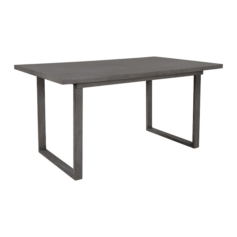 60 Rectangular Solid Wood Dining Table with 4 Upholstered Chairs and Bench