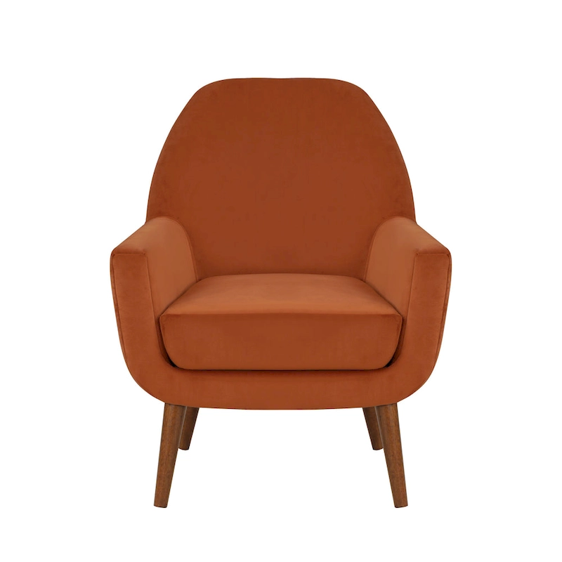 Mid-Century Velvet Arm Chair