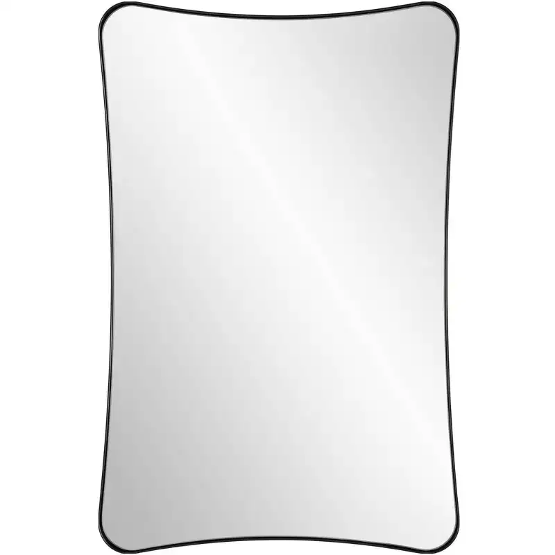 Uttermost Loudon 22 x 34 Black Vanity Mirror