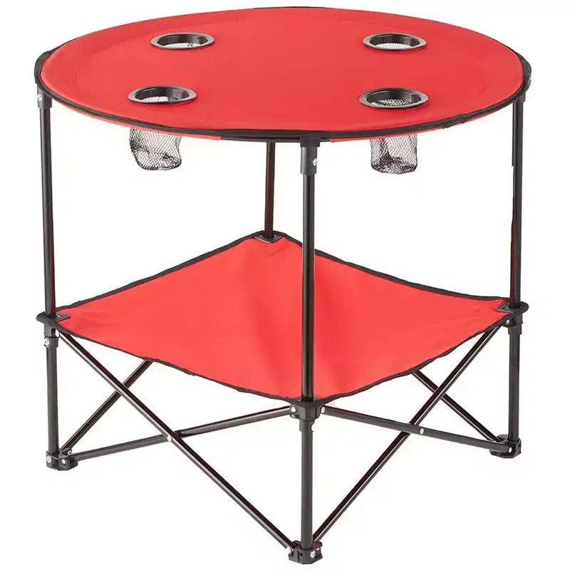 Portable Folding Picnic Table with Bench Storage for Tailgating and Outdoor Parties