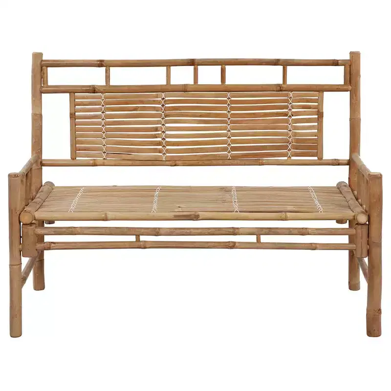 Garden Bench Natural Bamboo 47.2 in width Waterproof