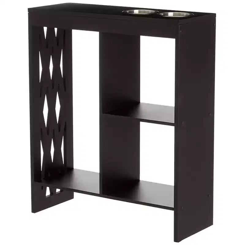 The Lakeside Collection Decorative End Table with Drink Holder -