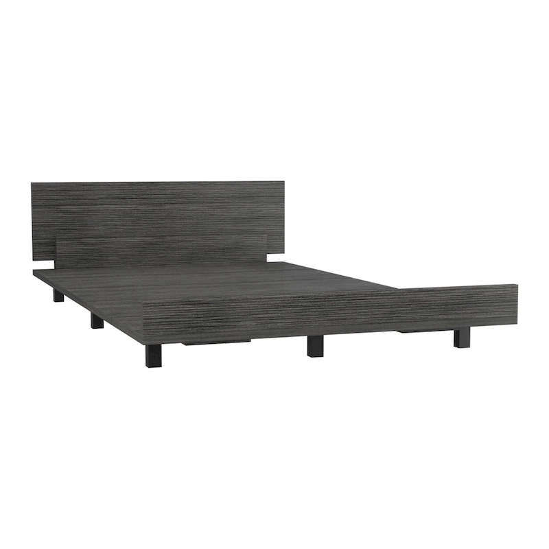 TUHOME Kaia Bed Base with Headboard, Twin