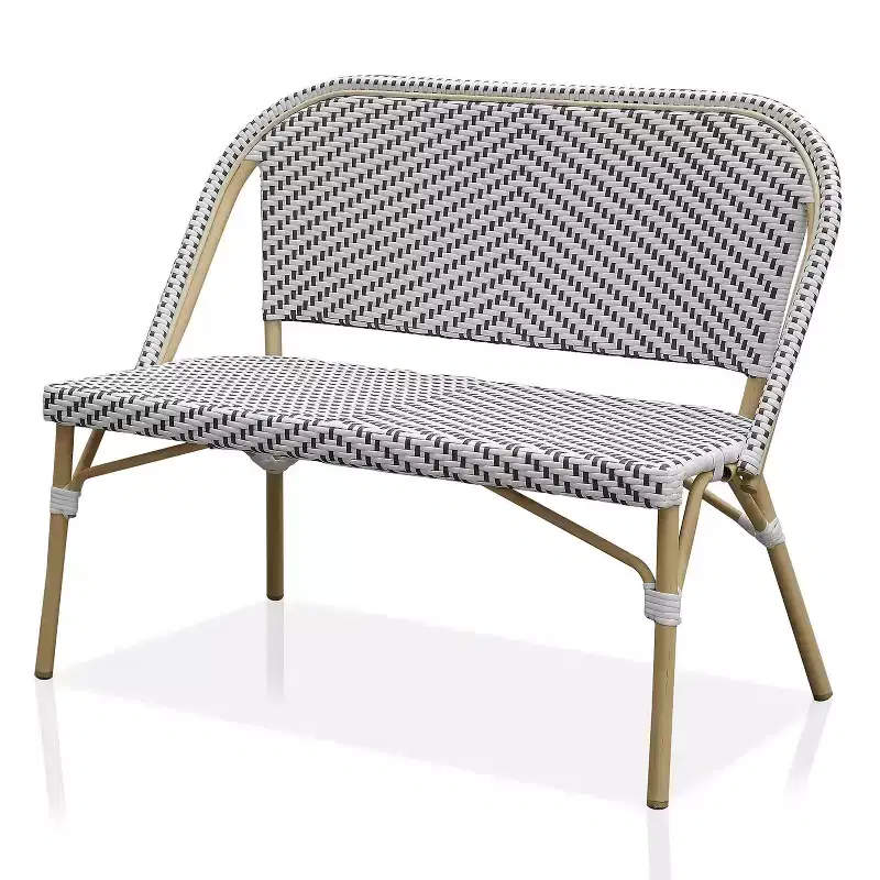 Alertis Patio Wicker Bench - miBasics