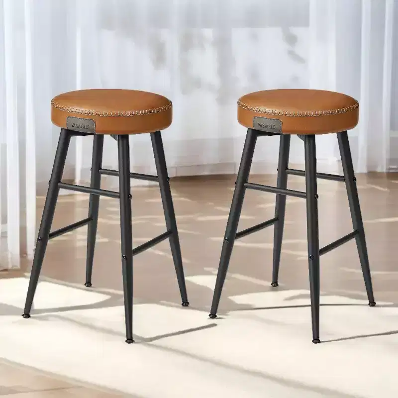 EKHO 24.8-Inch Tall Bar Chair Set of 2, Counter Height Bar Stools, Kitchen Counter Stools